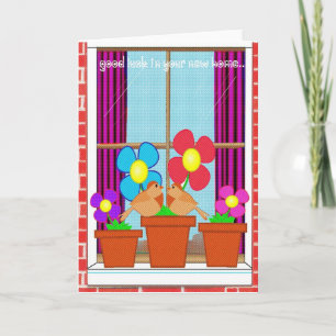 Cartão Boa sorte na sua nova casa