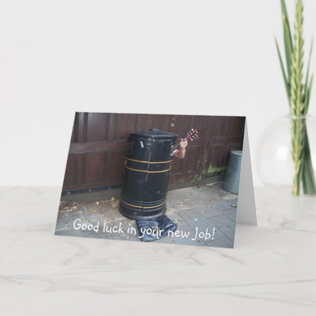 Cartão Boa sorte no seu novo emprego! (Frente)