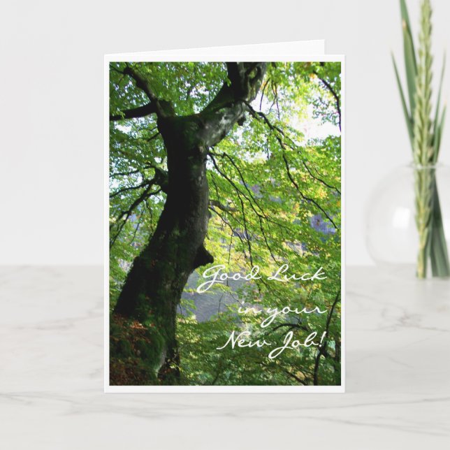 Cartão Boa Sorte para Novo Trabalho (Frente)