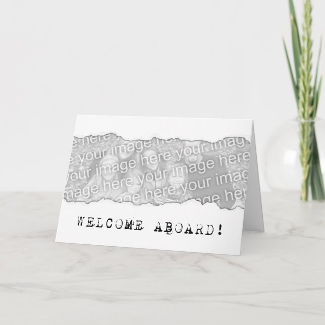 Cartão boa vinda a bordo! (rasgo da página) (Frente)