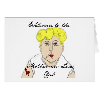 Cartão Boa vinda ao clube da sogra