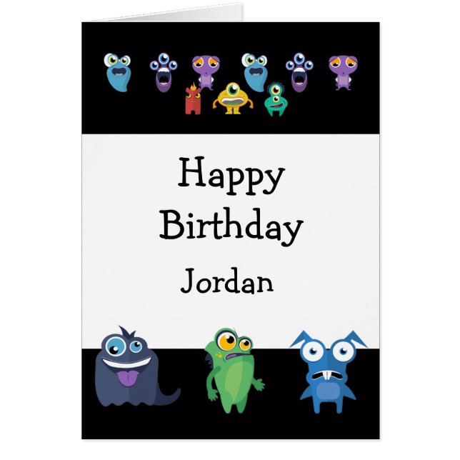 Cartão Boas Cartuns de Brincadeira, Garota de Feliz Anive (Frente)