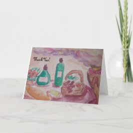 Cartão boas comidas e bons amigos