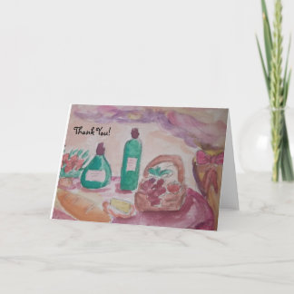 Cartão boas comidas e bons amigos