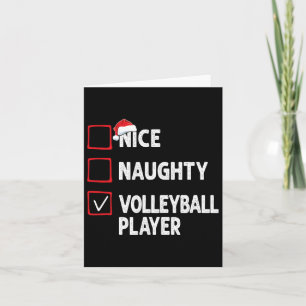 Cartão Boas Garotas de Natal Do Jogador De Voleibol