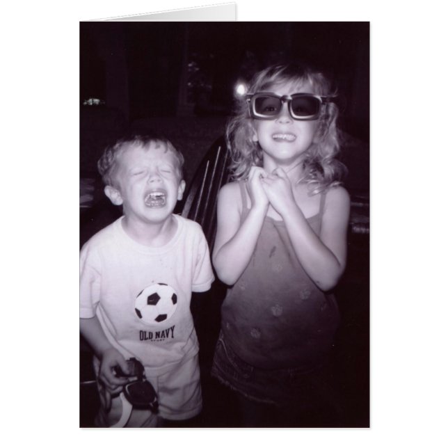 Cartão Boas notícias más notícias (Frente)