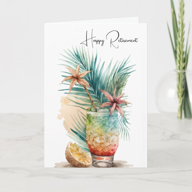 Cartão Boas Retiradas Drama Tropical (Frente)