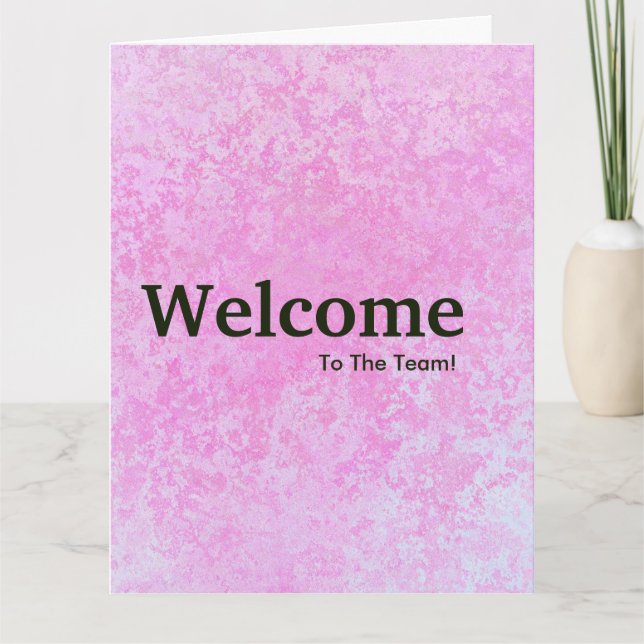 Cartão Boas-vindas a novos funcionários (Frente)