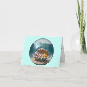 Cartão Boas-vindas à sereia personalizada