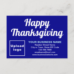 Cartão Boas-vindas - Ação de Graças - Pequena Saudação Az