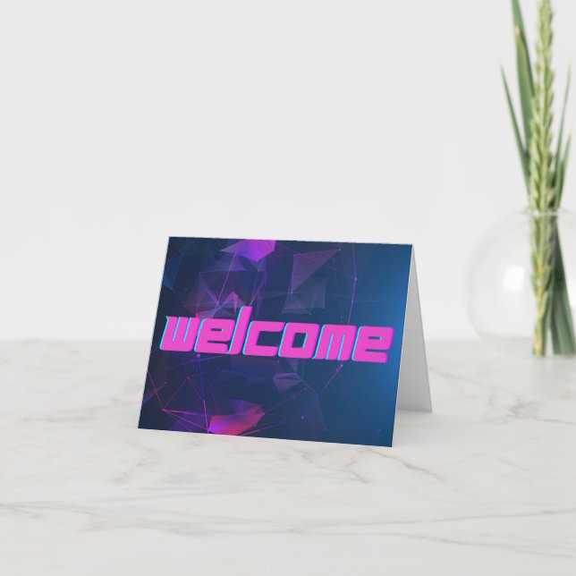 Cartão Boas-Vindas Ao Cartão-Postal Convidado (Frente)