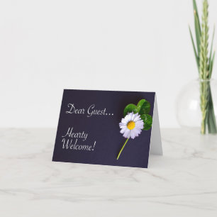 Cartão Boas-Vindas Ao Cartão-Postal De Convidado