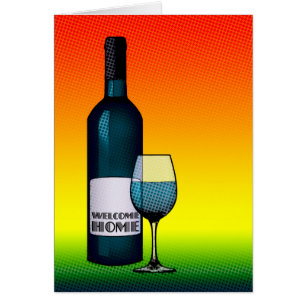 Cartão boas-vindas ao lar