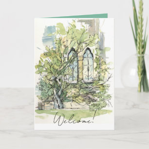 Cartão Boas-vindas Nova Membro da Igreja Ivy Windows