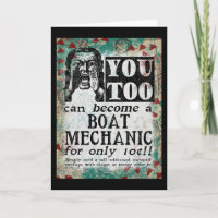 Boat Mechanic - Funny Vintage Retro