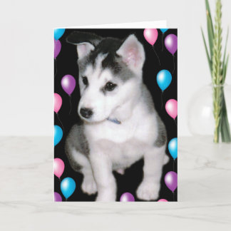 Cartão Bob e balões