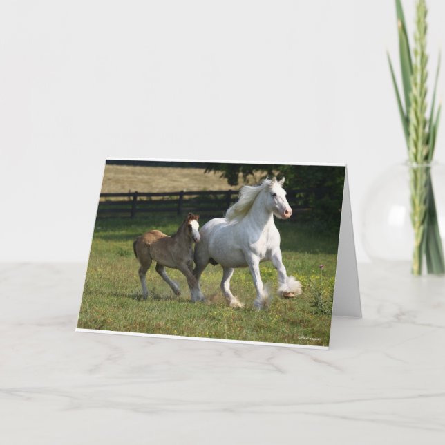 Cartão Bob Langrish | Asa e Pé de Cavalo de Vanner cigano (Frente)