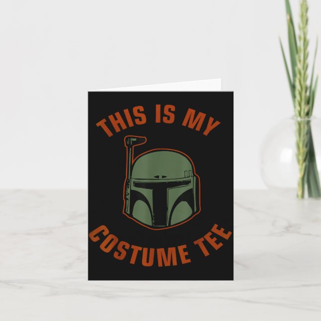 Cartão Boba Fett Costume Halloween  (Frente)