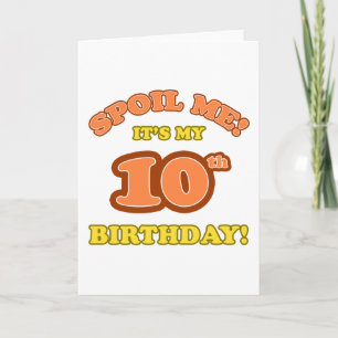 Cartão Bobo 10º aniversário presente