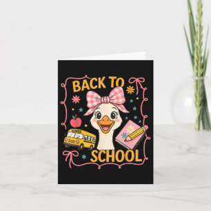 Cartão Bobo Coquette Goose Professora Preppy Floral Back