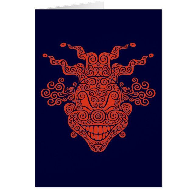 Cartão Bobo da corte Twisty antigo (Frente)