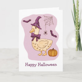 Cartão Bobo Spooky Goose e Pumpkin