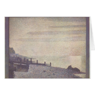 Cartão Boca de Georges Seurat- do Seine em Honfleur