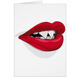 Cartão Boca de Vampira