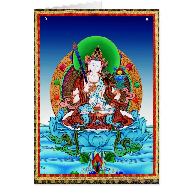 Cartão Bodhisattva legal Mahasattva de Akasagarbha do (Frente)