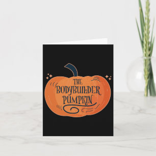 Cartão Bodybuilder Pumpkin Correspondente à Fama de Pijam