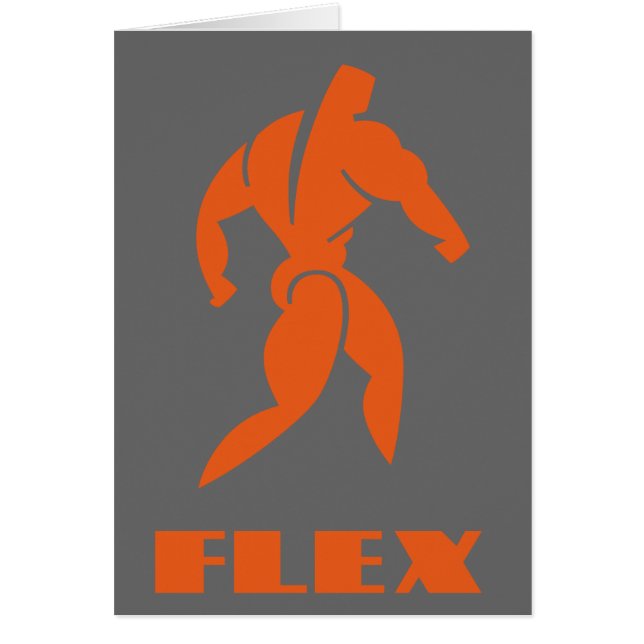 Cartão Bodybuilding do cabo flexível (Frente)