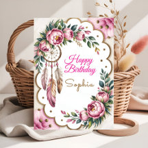 Boho Dream Birthday Greeting