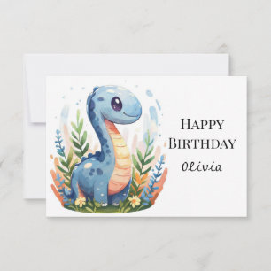 Cartão Boho Happy Dino Birthday