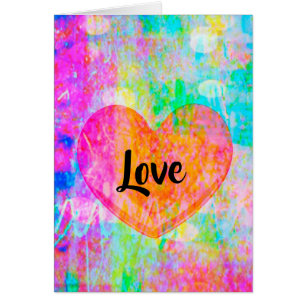 Cartão Boho Heart Love