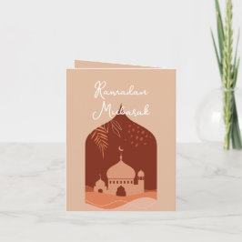Cartão Boho Ramadan Mubarak