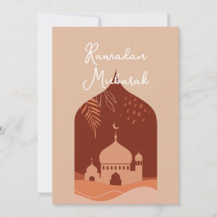 Cartão Boho Ramadan Mubarak