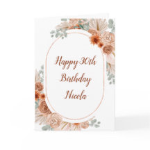 Boho Terracotta Pampas Grass