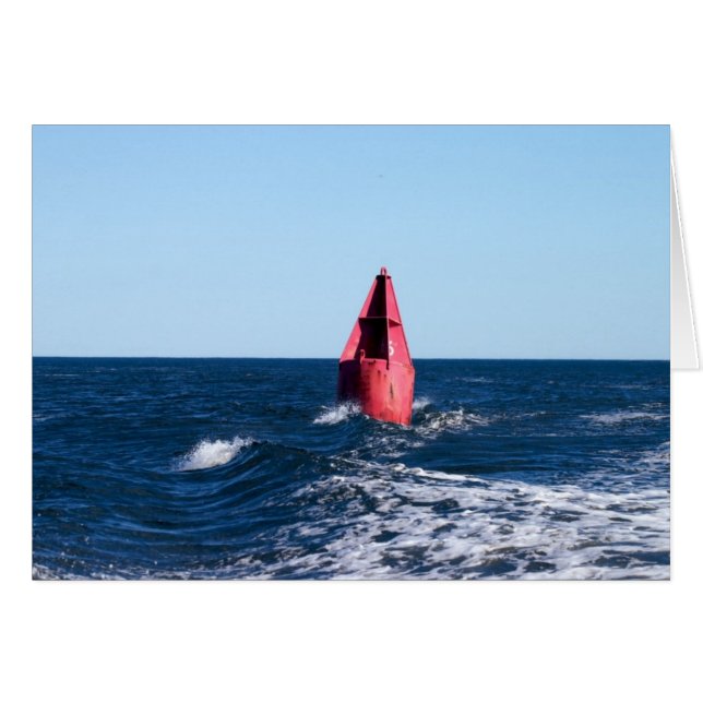 Cartão Boia vermelha (Frente horizontal)