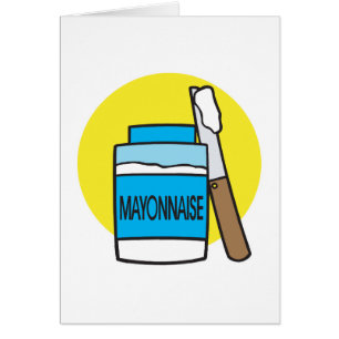 Cartão boião de maionese