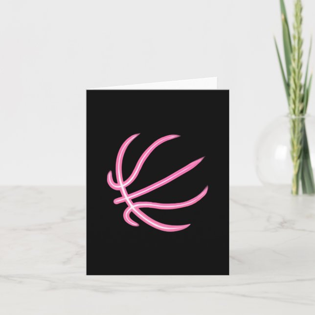 Cartão Bola de Baskeetball de Basquete (Frente)