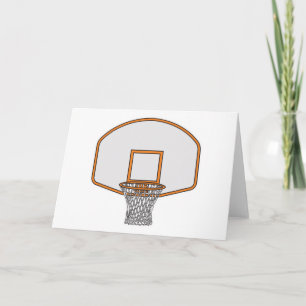 Cartão bola de basquete