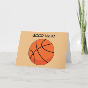 Cartão Bola de Basquete de Desenho Adicionar Texto