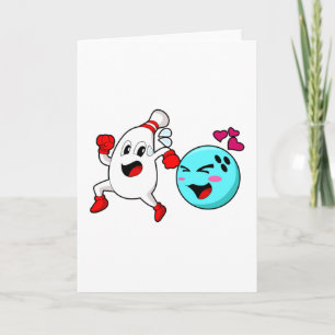 Cartão Bola de boliche boliche