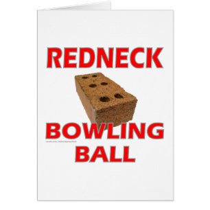CARTÃO BOLA DE BOLICHE REDNECK