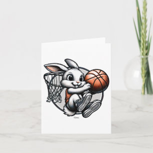 Cartão Bola de Coelho da Páscoa bonita Dunk