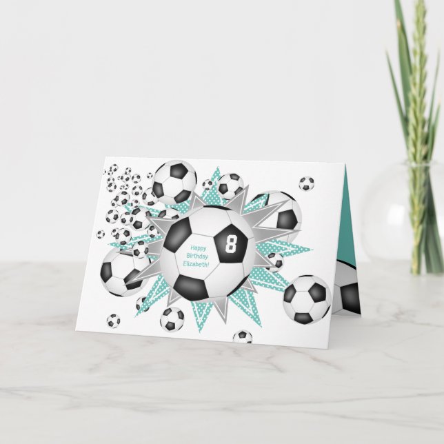Cartão bola de futebol para crianças esportivas (Frente)