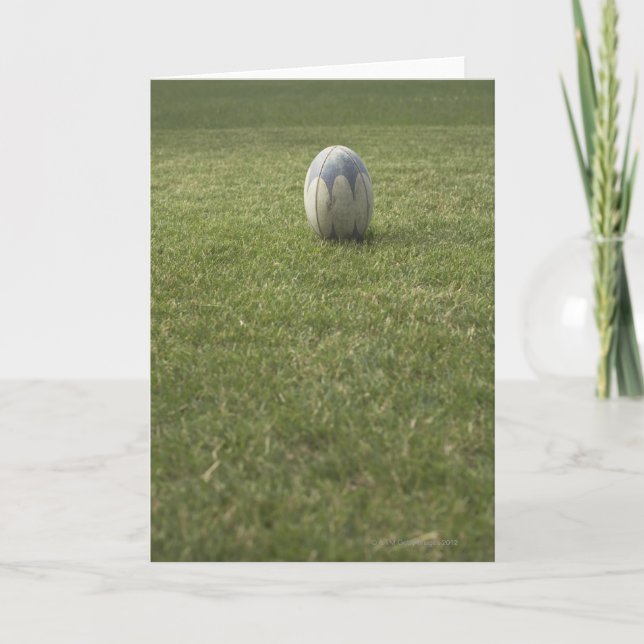 Cartão Bola de Rugby (Frente)