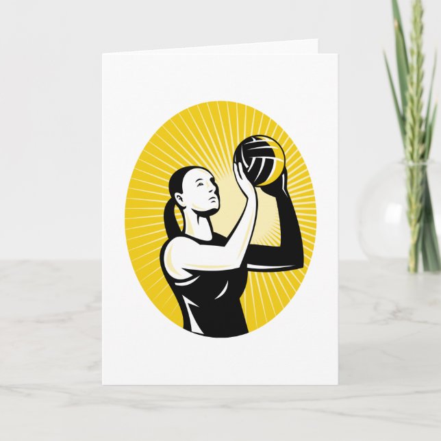 Cartão bola do tiro do tiro do objetivo do jogador do (Frente)