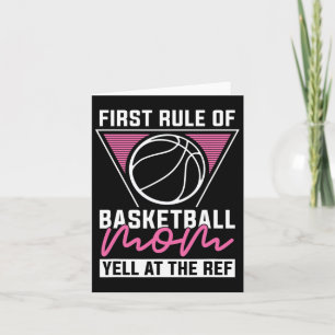 Cartão Bola Hooping Mãe Baller - Jogador Hoops Basketb