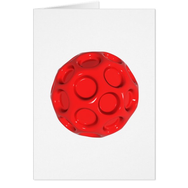 Cartão bola vermelha (Frente)